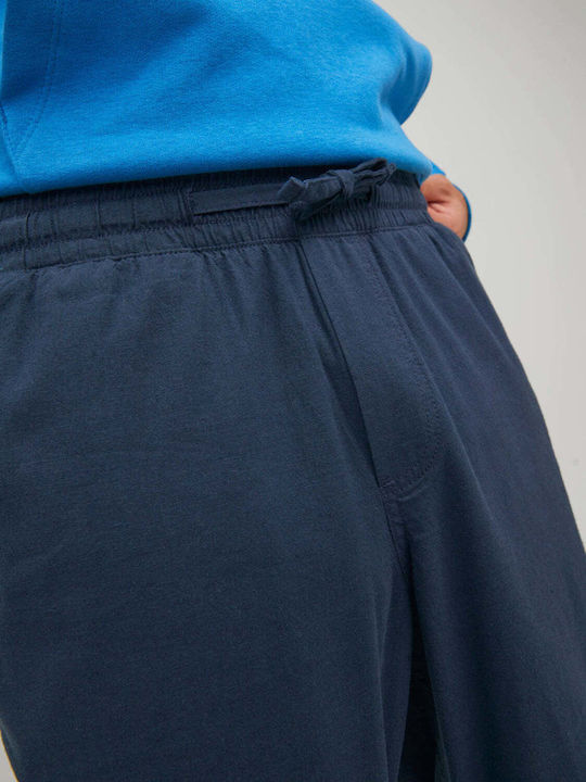 Trousers Elastic in Tapered Line Navy Blazer
