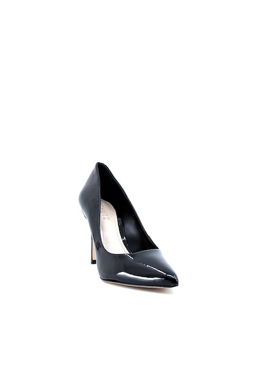 Schutz Patent Leather Pointed Toe Black High Heels