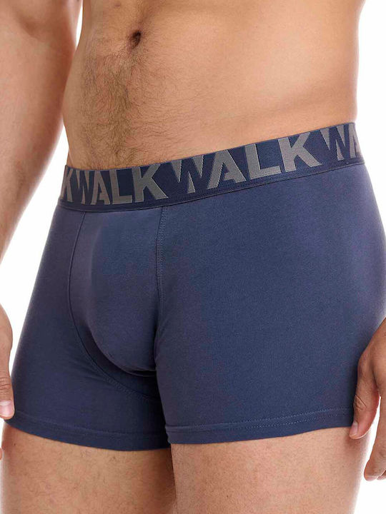 Ανδρικά Μποξεράκια Μπλε Σκουρο-γκρι 2Pack