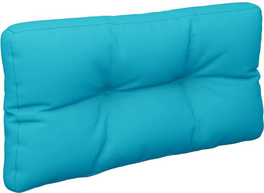 vidaXL Waterproof Bench Cushion for Palette with Backrest Turquoise 2 Pieces 80x80cm