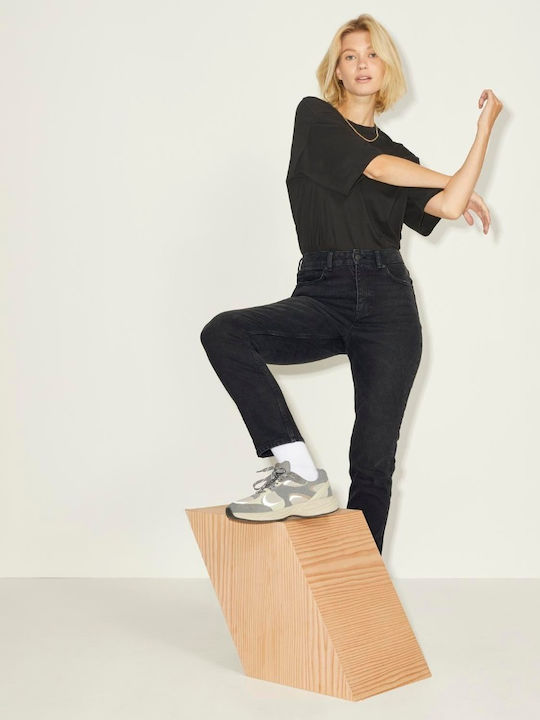Ψηλόμεσο Γυναικείο Jean Παντελόνι σε Slim Εφαρμογή Black