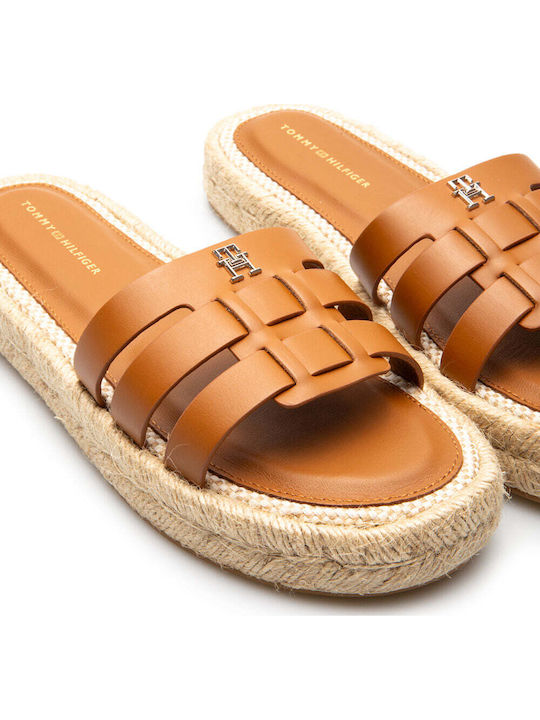 Din piele Sandale casual damă în Culoare Tabac maro