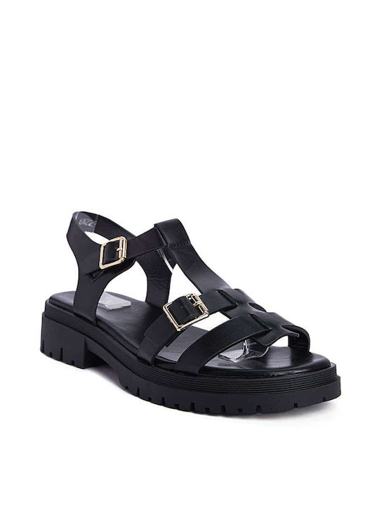 Black Sandals with Chunky Sole