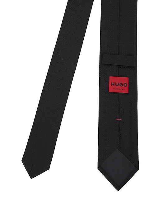 Hugo Boss Men's Tie Silk Printed in Black Color