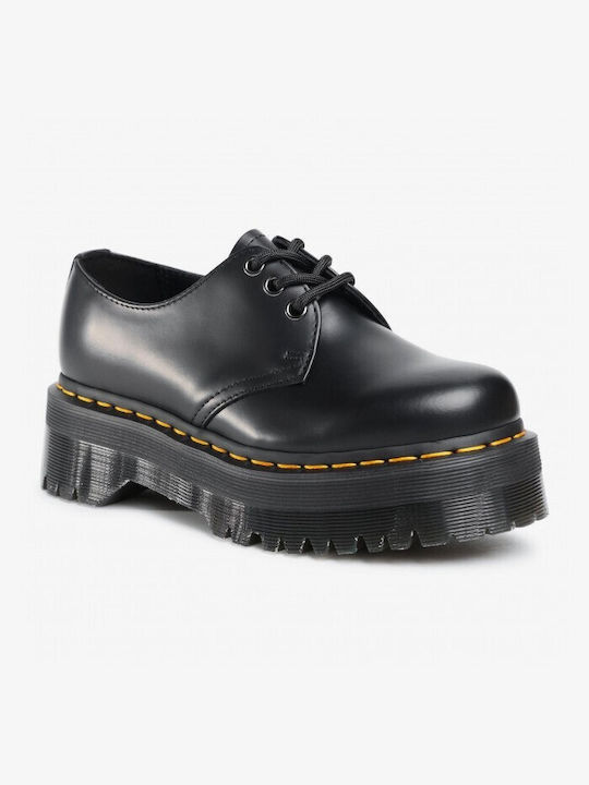 Dr. Martens 1461 Quad Leder Herren Freizeitschuhe Schwarz