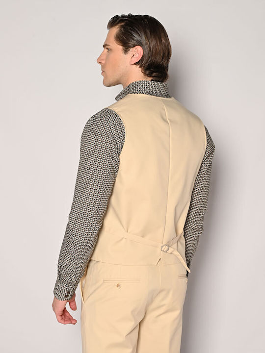 Herrenweste Beige