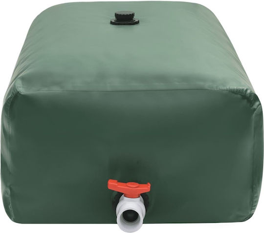 vidaXL Vertical Cylindrical Plastic Storage Tank 1000lt for Water / Petroleum Green