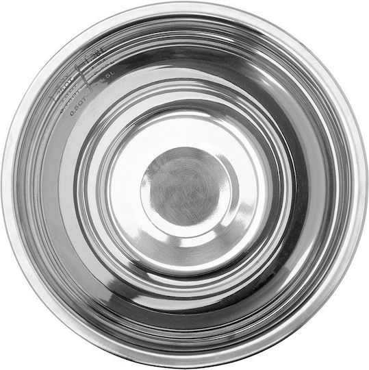 Estia Stainless Steel Mixing Bowl Capacity 1.3lt with Diameter 18cm and Height 9cm.