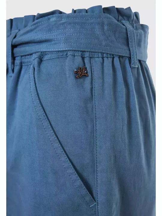 Funky Buddha Women's High-waisted Shorts Blue