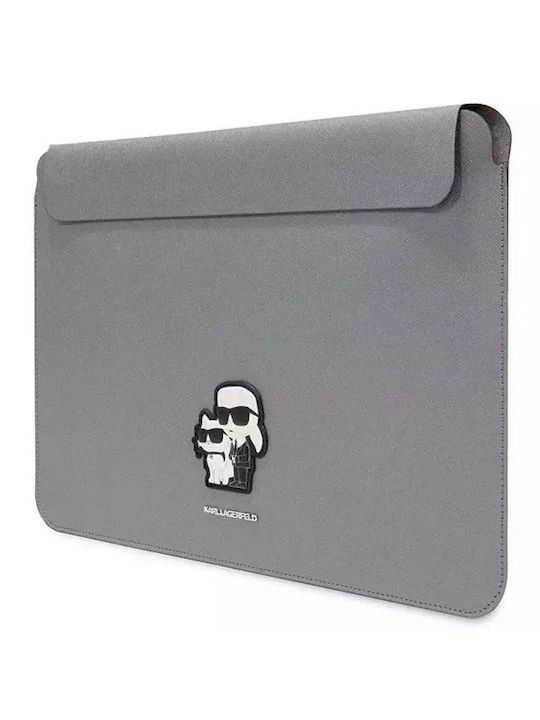 Karl Lagerfeld Saffiano Karl&choupette Θήκη Laptop 16" Ασημί Karl Lagerfeld Saffiano Karl&choupette Θήκη Laptop 16" Ασημί