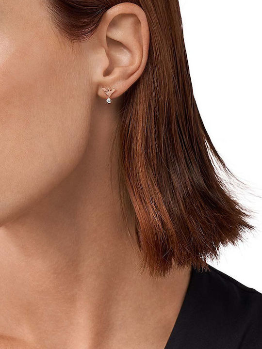 Emporio Armani Earrings made of Steel Gold Plated