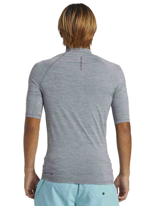 Quiksilver Everyday Ανδρική Κοντομάνικη Αντηλιακή Μπλούζα Γκρι