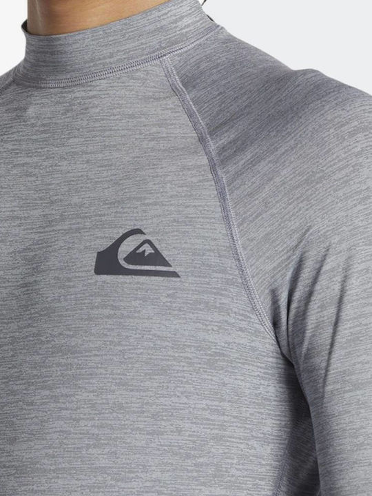 Quiksilver Everyday Ανδρική Κοντομάνικη Αντηλιακή Μπλούζα Γκρι