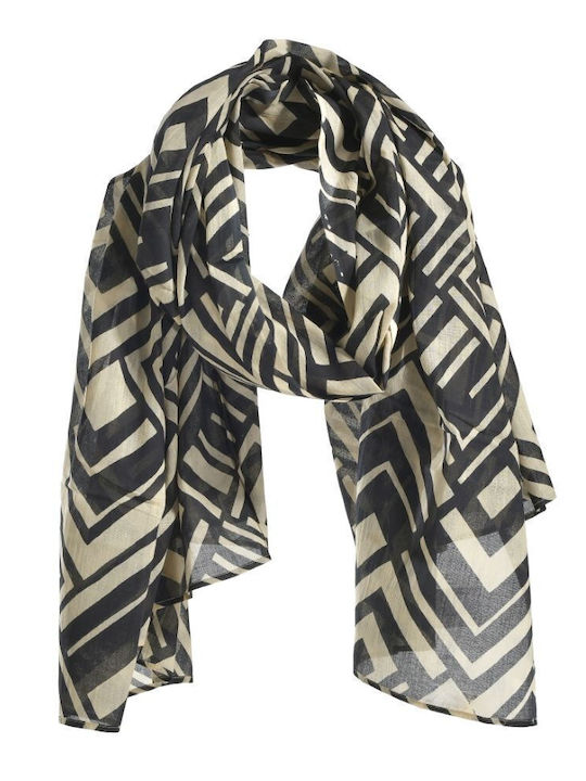 Ble Resort Collection Scarf Pareo Beige/Black 110x180 100% Cotton Code 5-43-666-0001