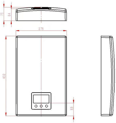 Solcore K24 Wall Mounted Inverter Electric Single-Phase Instant Water Heater for Central Installation 18kW