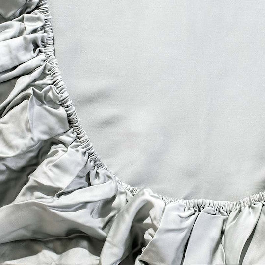 Charisma Sheet Sets Queen with Elastic 160x200+40cm. Silver 4pcs