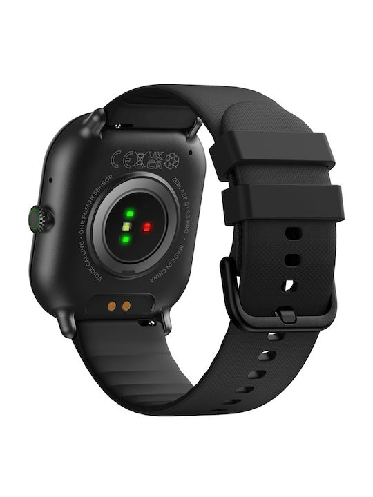 Zeblaze GTS 3 Pro Smartwatch with Heart Rate Monitor (Black)