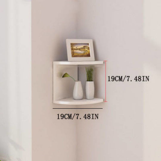 Γωνιακό Ράφι Τοίχου 19x19x126εκ. Γωνιακό Ράφι Τοίχου 19x19x126εκ.