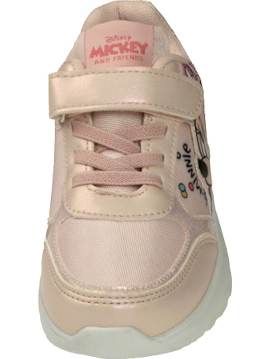 Παιδικά Sneakers με Σκρατς & Φωτάκια Ροζ
