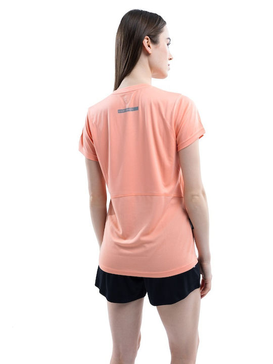 Venimo Damen Sport T-Shirt Coral