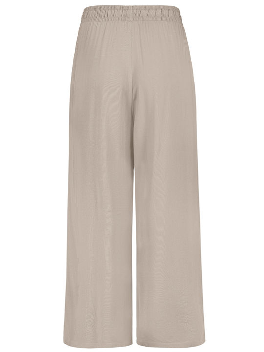 Sublevel Women's Beige Trousers 100% Viscose