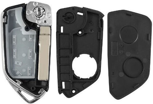 Foldable Car Key Shell with Blade with 3 Buttons for VW / Skoda / Renault / Seat