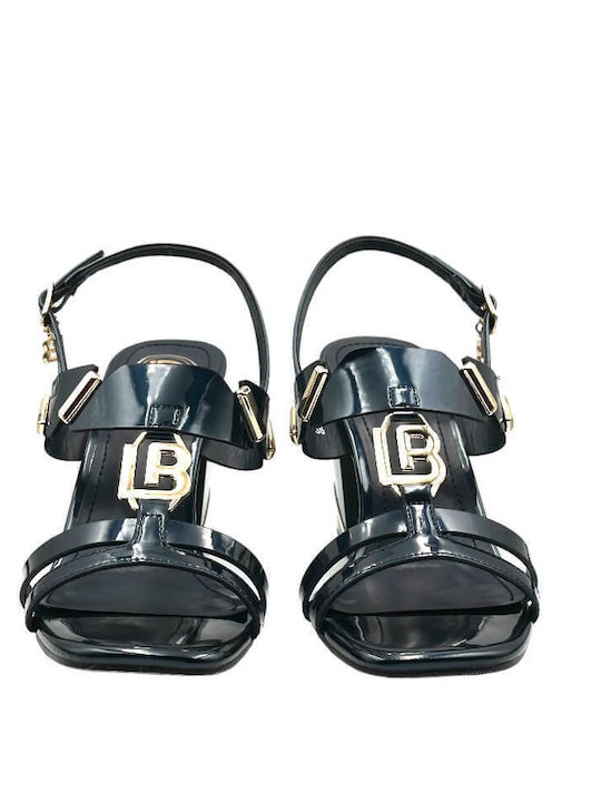 8542 Leather Sandals Blue