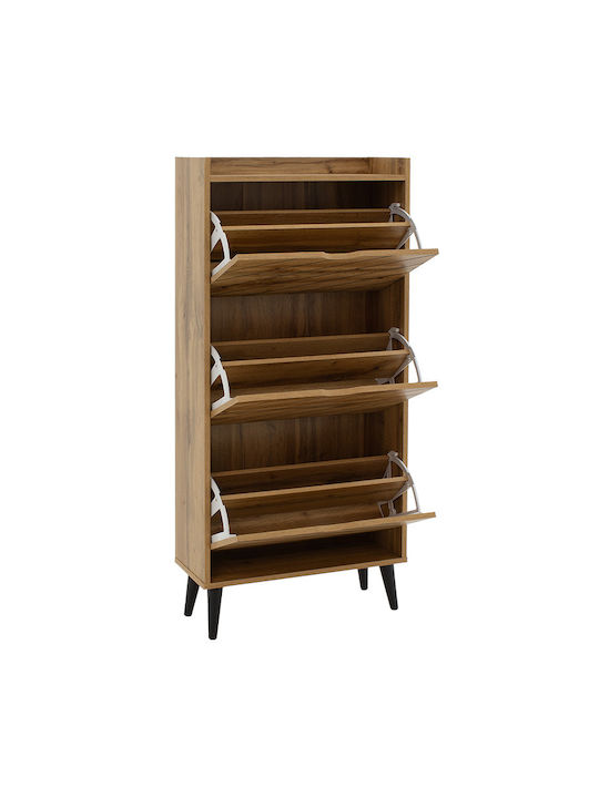 Thelma Wooden Shoe Organizer Beige 60x23.8x131.6cm