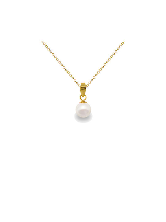 Margaritari Charm Gold Plated with Pearls