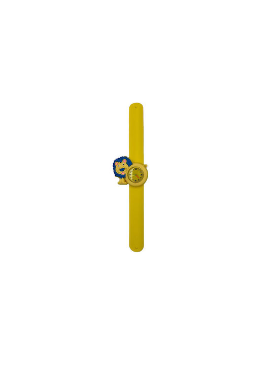 Wild Republic Kinderuhr mit Kautschuk/Plastik Armband Gelb