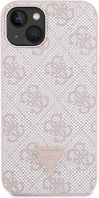 Guess Plastic / Metallic Back Cover with Strap Pink (iPhone 14Apple iPhone 14)