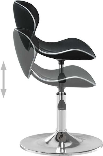Scaune Bar cu Înălțime Reglabilă Negru 45.5x45x61-76buc