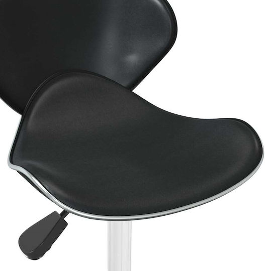 Scaune Bar cu Înălțime Reglabilă Negru 45.5x45x61-76buc