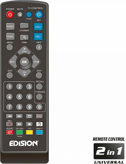 Edision Picco T265+ 807010 Mpeg-4 Digital Receiver SD (480p)