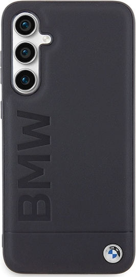 BMW Задна корица Кожа / Силикон / Пластмаса Черен (Galaxy S23 FE)
