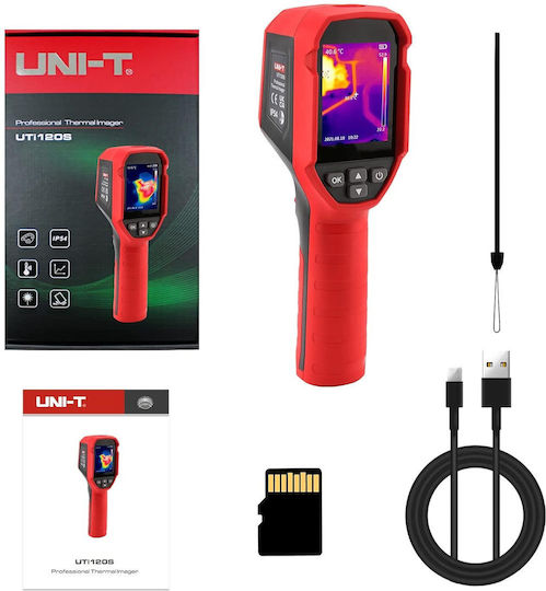 Uni-T UTi120S Handheld Thermal Camera mit Bildschirm 2.4" für Temperaturen von -20°C bis 400°C für Mobilgeräte