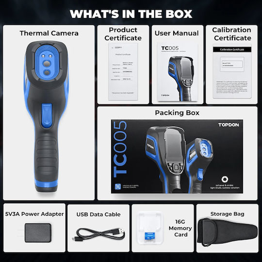 Topdon Tc005 Handheld Thermal Camera -20°C-550°C 23617