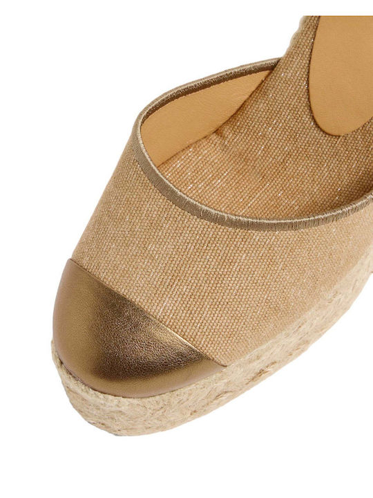 Castaner Women's Platform Espadrilles Beige