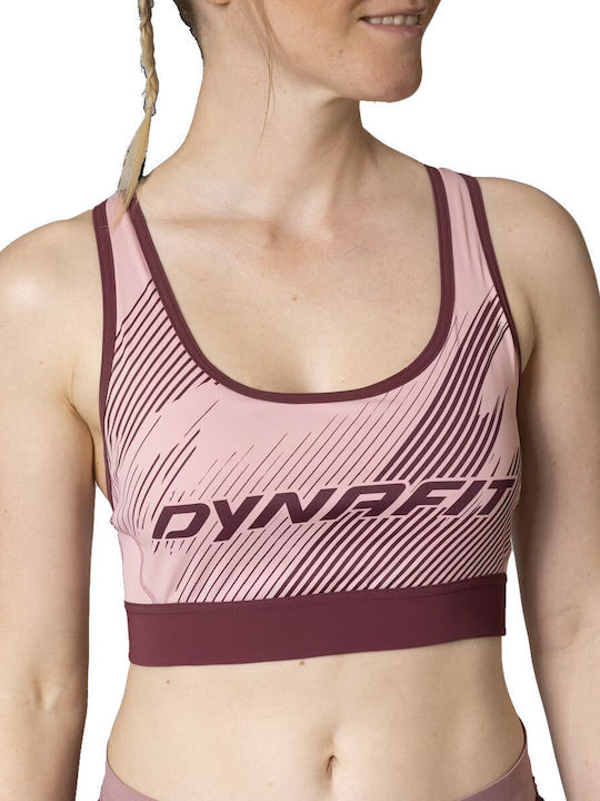 Dynafit Femei Atletic Sutien sport Burgundy cu umplutură