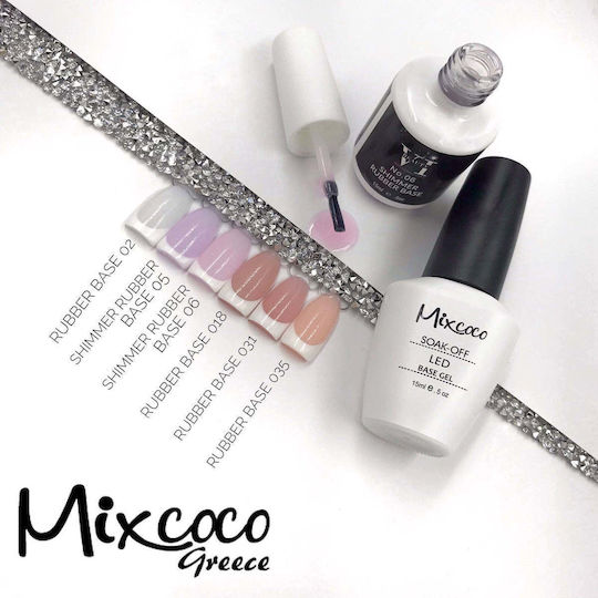 Mixcoco Strat de bază pentru lacuri de unghii obișnuite Cauciuc 15ml