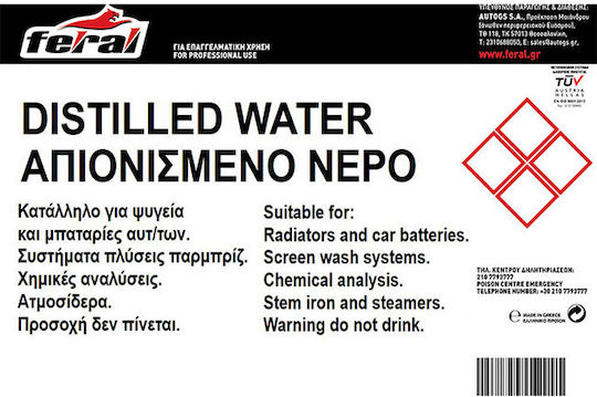 Feral Demineralized Water 4lt 1pcs