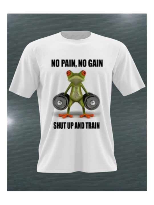 Αντρική Μπλούζα No Pain No Gain Mc80-λευκό