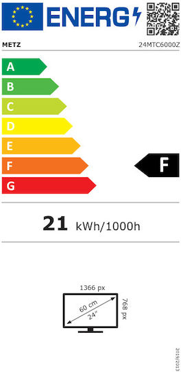 Metz Smart Τηλεόραση 24" HD Ready LED 24MTC6000Z (2021)
