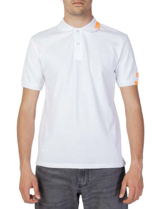 Suns Bluza Bărbătească cu Mânecă Scurtă Polo Neagră