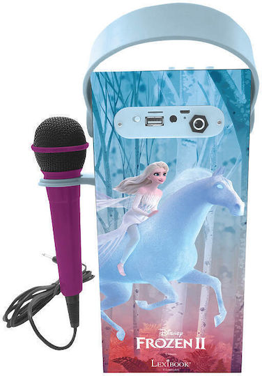 Lexibook Karaoke Speaker with Wired Microphone and Lighting Effects 23894C BTP180FZZ Light Blue