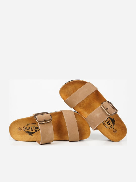 Apure Leather Women's Anatomic Flatforms Taupe