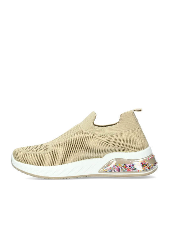 Γυναικεία Ανατομικά Sneakers Μπεζ