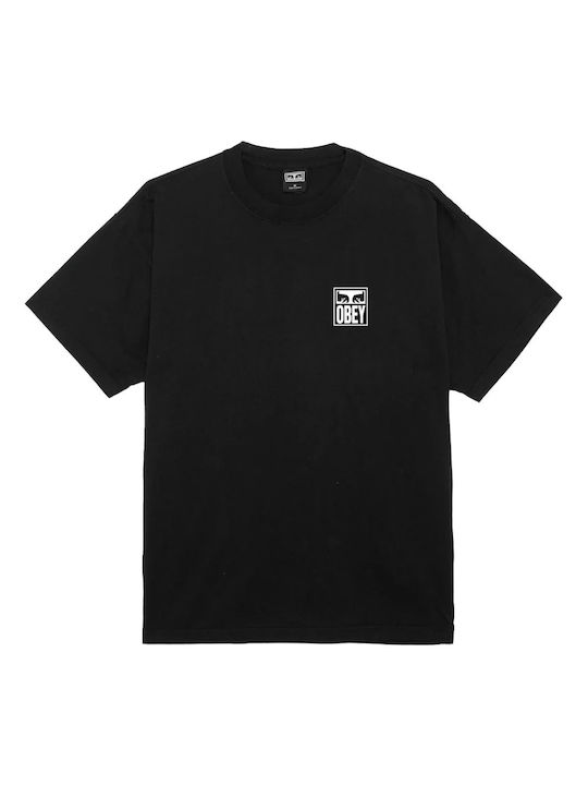 Obey T-shirt Jet Black