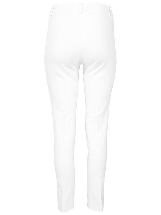 White Basic Trousers