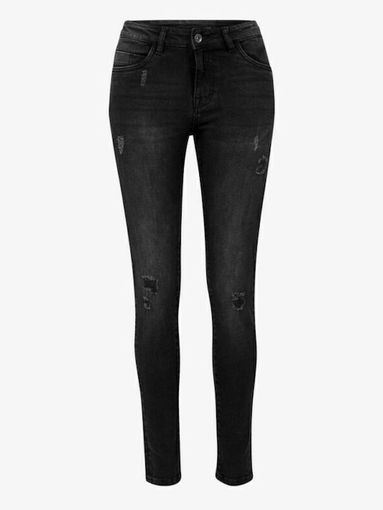 Γυναικείο Jean Παντελόνι με Σκισίματα Black